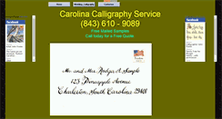 Desktop Screenshot of carolinacalligraphy.com