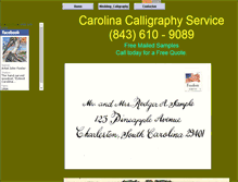Tablet Screenshot of carolinacalligraphy.com
